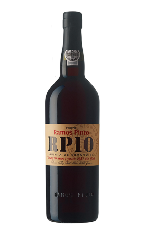 Photographie d'une bouteille de vin rouge Ramos Pinto Quinta De Ervamoira 10 Ans Porto Rge 75cl Crd