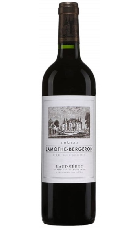 Photographie d'une bouteille de vin rouge Cht Lamothe Bergeron 2016 Ht-Medoc Rge 75cl Crd