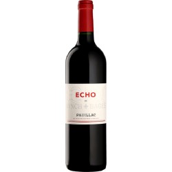 Photographie d'une bouteille de vin rouge Echo De Lynch-Bages 2017 Pauillac Rge 75cl Crd
