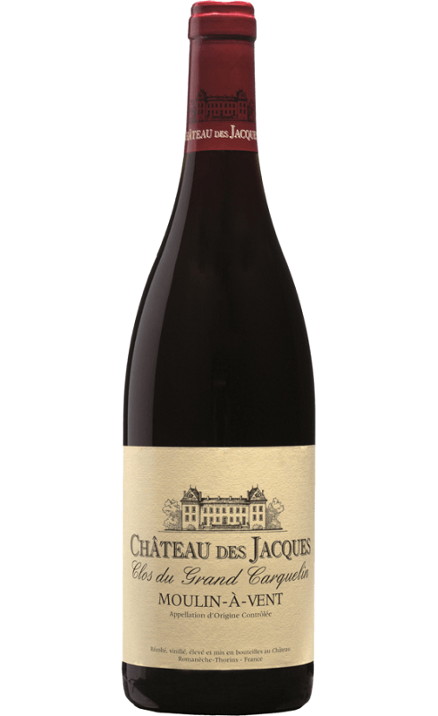 Photographie d'une bouteille de vin rouge Jadot Cht Des Jacques Gd Carquelin 2016 Mav Rge 37 5cl Crd