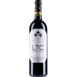 Photographie d'une bouteille de vin rouge Cht Les Trois Croix 2017 Fronsac Rge 3 L Crd