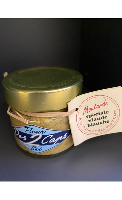 Photographie d'un produit d'épicerie Fleur Des 2 Caps Moutarde Viande Blanche 150g