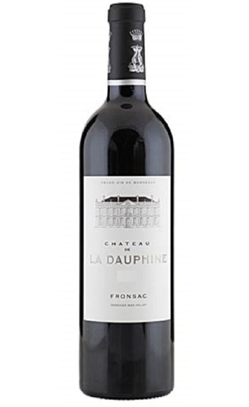 Photographie d'une bouteille de vin rouge Cht La Dauphine Cb6 2016 Fronsac Rge 75cl Crd