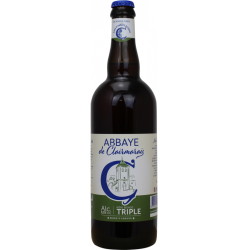 Photographie d'une bouteille de bière Abbaye De Clairmarais Triple 8 5 75cl Crd