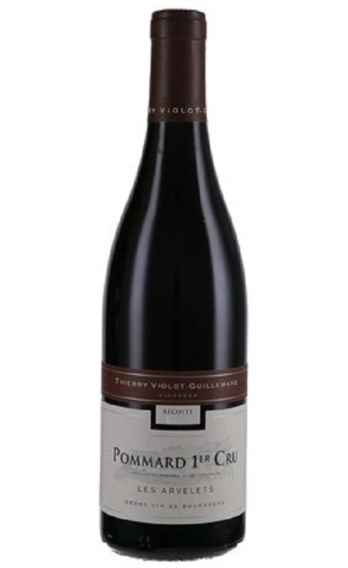 Photographie d'une bouteille de vin rouge Violot-Guillemard Les Arvelets 2017 Pommard Rge 75cl Crd