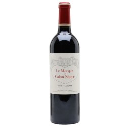 Photographie d'une bouteille de vin rouge Le Marquis De Calon Segur Cb6 2018 St-Estephe Rge 75cl Crd