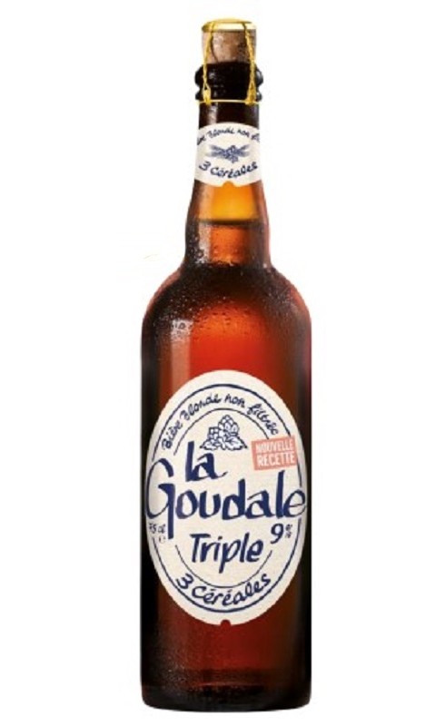 Photographie d'une bouteille de bière Goudale Circus Triple 3 Cereales 9 75cl Crd
