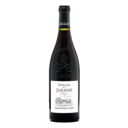 Photographie d'une bouteille de vin rouge Janasse Cuvee Chaupin 2017 Chtneuf Rge 75cl Crd