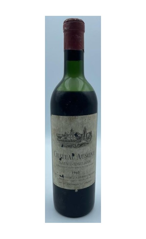 Photographie d'une bouteille de vin rouge Cht Ausone 1960 St-Emilion Gc Rge 75cl Acq