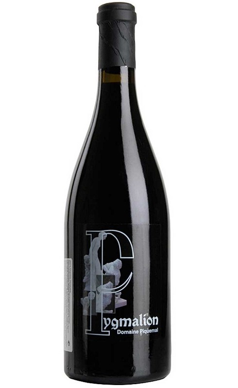 Photographie d'une bouteille de vin rouge Piquemal Pygmalion 2018 Cdroussi Rge 75cl Crd