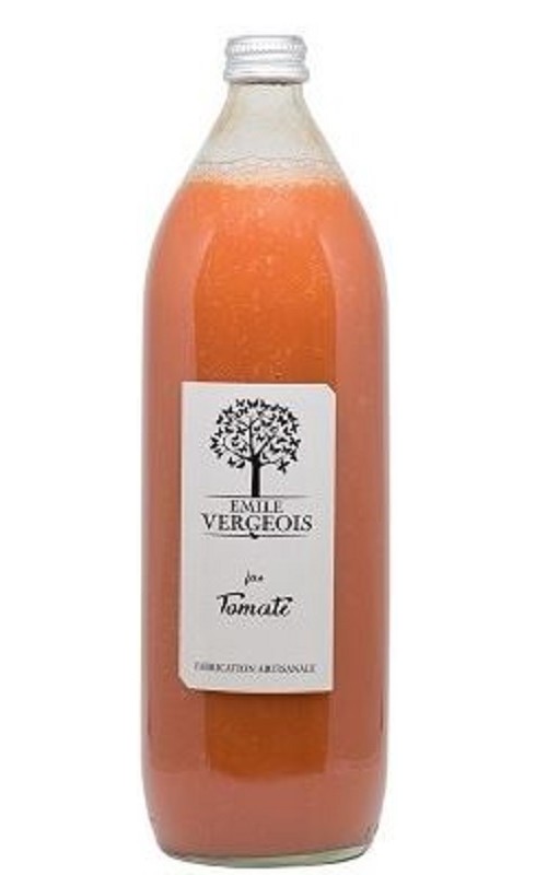 Photographie d'un produit d'épicerie Emile Vergeois Pur Jus De Tomate 1 L