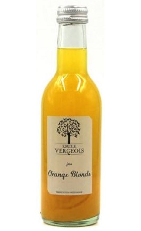 Photographie d'un produit d'épicerie Emile Vergeois Pur Jus D Orange Blonde 25cl