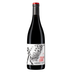 Photographie d'une bouteille de vin rouge Gayda Figure Libre Cabernet 2018 Lgdoc Rge Bio 75cl Crd