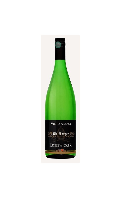 Photographie d'une bouteille de vin blanc Wolfberger Edelzwicker Blc 1 L Crd