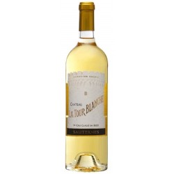 Photographie d'une bouteille de vin blanc Cht La Tour Blanche Cb6 2017 Sauternes Blc Mx 75cl Acq