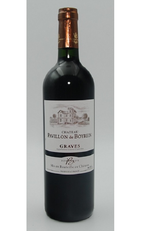 Photographie d'une bouteille de vin rouge Bonnet Pavillon De Boyrein 2018 Rge 75cl Crd