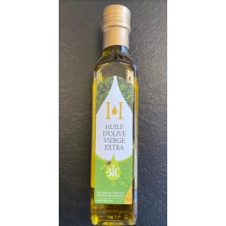 Photographie d'un produit d'épicerie L Huilerie Beaujolaise - Huile D Olive Vierge Extra Bio 25cl