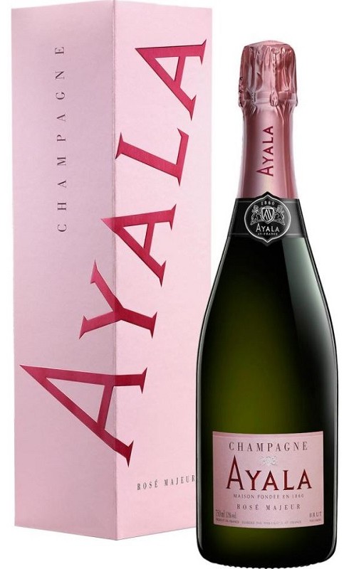 Photographie d'une bouteille de Ayala Brut Majeur Etui Champagne Rose 75cl Crd