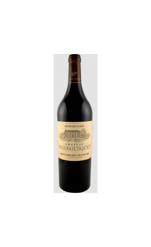 Photographie d'une bouteille de vin rouge Cht Monbousquet Cb12 2018 St-Emilion Gc Rge 75cl Crd