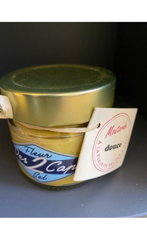 Photographie d'un produit d'épicerie Fleur Des 2 Caps Moutarde Douce 150g