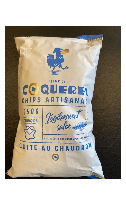Photographie d'un produit d'épicerie Fleur Des 2 Caps Chips Artisanale Cuite Au Chaudron 150g