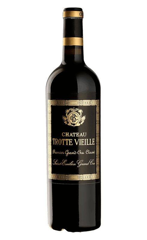 Photographie d'une bouteille de vin rouge Cht Trotte Vieille Cb1 2017 St-Emilion Gc Rge 75cl Crd