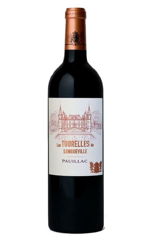 Photographie d'une bouteille de vin rouge Les Tourelles De Longueville 2013 Pauillac Rge 75cl Crd