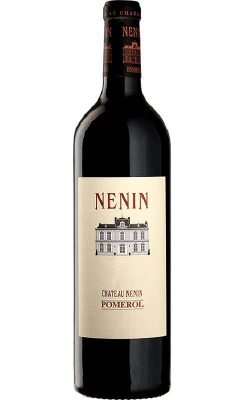 Photographie d'une bouteille de vin rouge Cht Nenin Cb6 2019 Pomerol Rge 75 Cl Crd