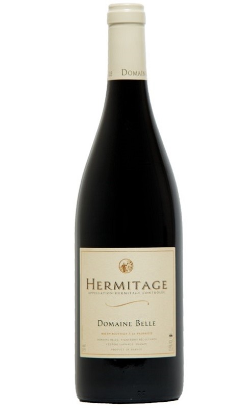 Photographie d'une bouteille de vin rouge Belle Hermitage 2016 Hermitage Rge 75cl Crd