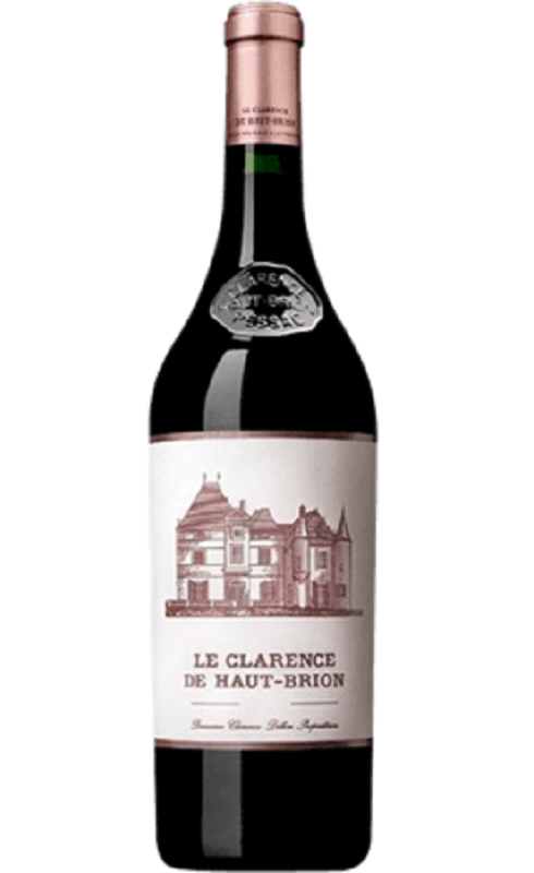 Photographie d'une bouteille de vin rouge Le Clarence De Haut-Brion 2019 Pessac Rge 75cl Crd
