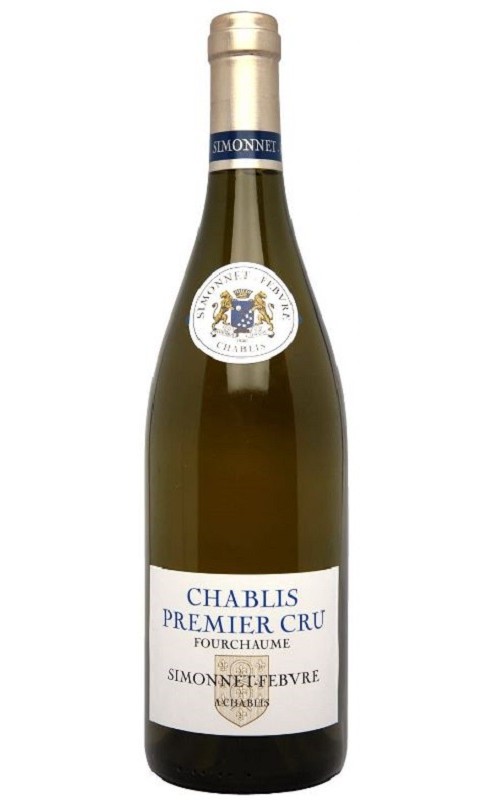 Photographie d'une bouteille de vin blanc Simonnet-Febvre Fourchaume 2018 Chablis Blc 75cl Crd