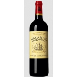 Photographie d'une bouteille de vin rouge Cht Malartic-Lagraviere Cb6 2018 Pessac Rge 75cl Crd