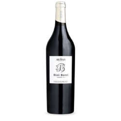 Photographie d'une bouteille de vin rouge Brana Bizi Berri Nouvelle Vie 2018 Vdf Rge 75 Cl Crd