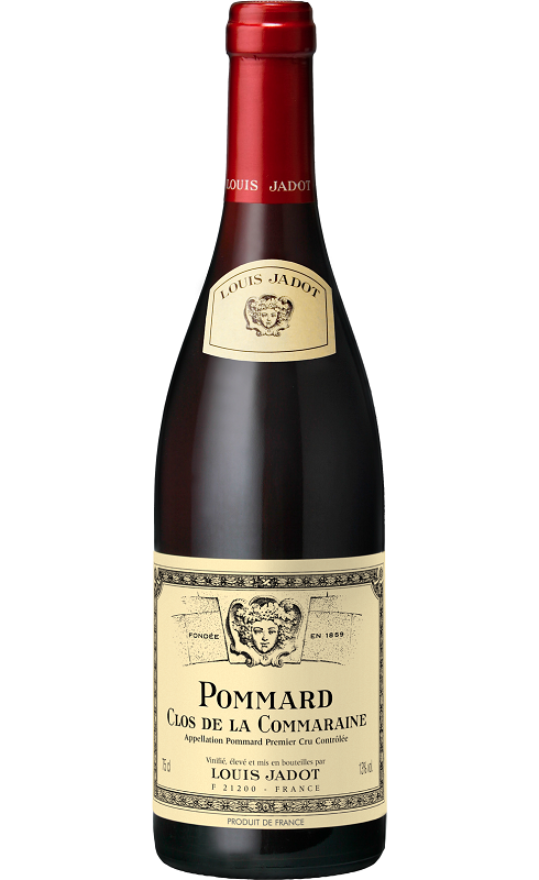 Photographie d'une bouteille de vin rouge Jadot Clos De La Commaraine 2015 Pommard Rge 75cl Crd
