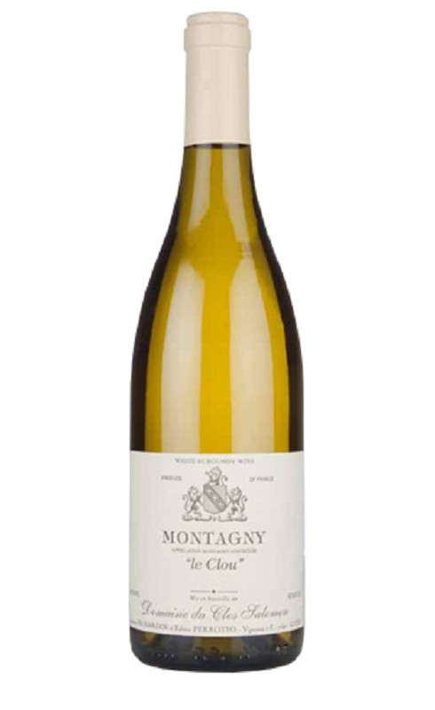 Photographie d'une bouteille de vin blanc Clos Salomon Le Clou 2018 Montagny Blc 75cl Crd