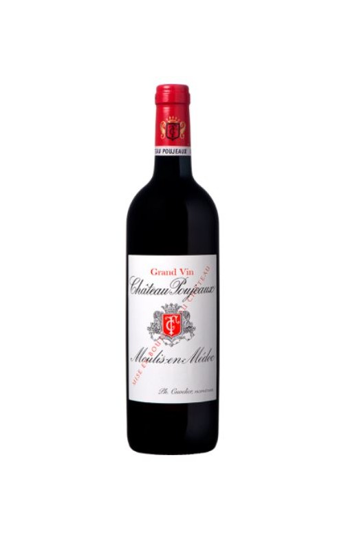 Photographie d'une bouteille de vin rouge Cht Poujeaux Cb6 2019 Moulis-En-Medoc Rge 75cl Crd