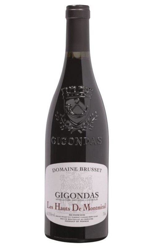 Photographie d'une bouteille de vin rouge Brusset Hauts De Montmirail 2017 Gigondas Rge 1 5 L Crd