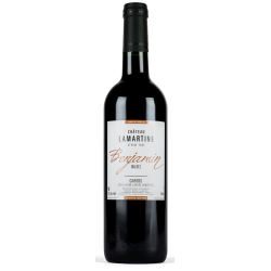 Photographie d'une bouteille de vin rouge Lamartine Benjamin De Lamartine 2016 Cahors Rge 75cl Crd