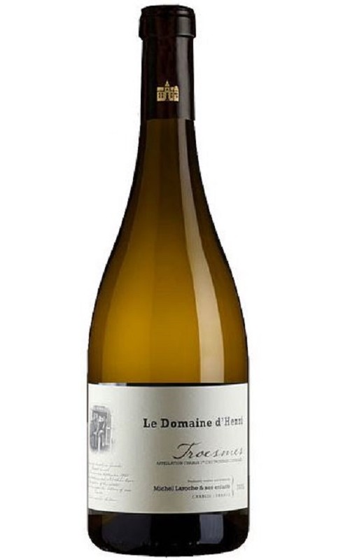 Photographie d'une bouteille de vin blanc Dom D Henri Troesmes 2017 Chablis Blc 75 Cl Crd