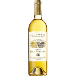 Photographie d'une bouteille de vin blanc Cht Haut Bergeron 2016 Sauternes Blc 75 Cl Crd