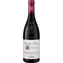 Photographie d'une bouteille de vin rouge Guigal Saintes Pierres De Nalys 2016 Chtneuf Rge 75cl Crd
