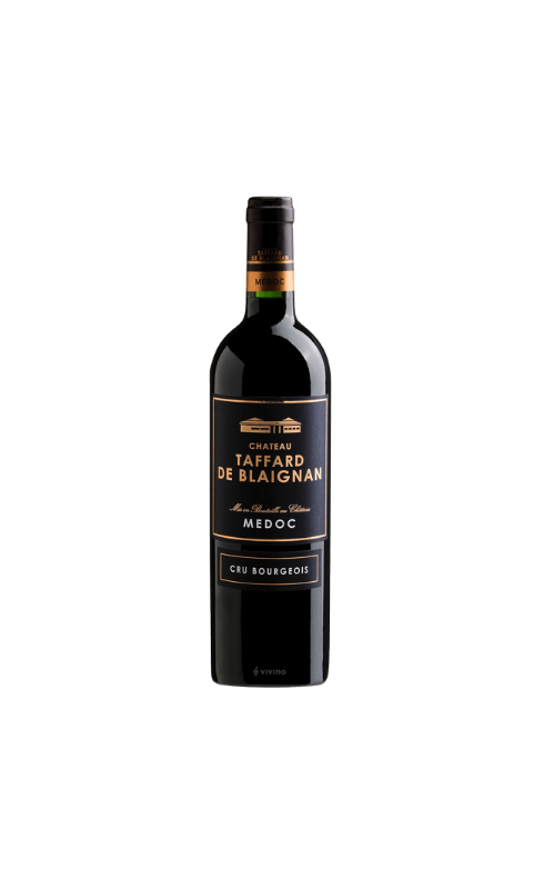 Photographie d'une bouteille de vin rouge Roux Taffard De Blaignan 2015 Medoc Rge 75cl Crd