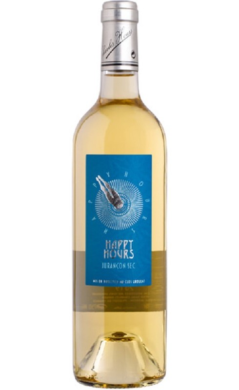 Photographie d'une bouteille de vin blanc Hours Uroulat Happy Hours 2019 Jurancon Blc Sec 75cl Crd
