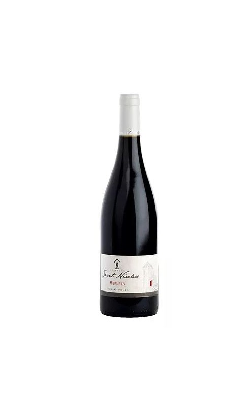 Photographie d'une bouteille de vin rouge Michon Reflets Rouge 2018 Vendeen Rge Bio 75cl Crd