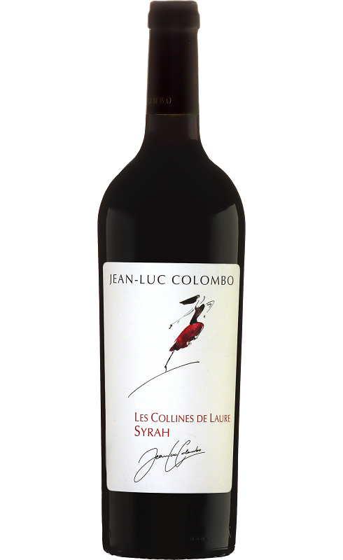 Photographie d'une bouteille de vin rouge Colombo Les Collines De Laure 2019 Igp Medit Rge 1 5 L Crd