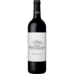 Photographie d'une bouteille de vin rouge Cht Pedesclaux Cb6 2020 Pauillac Rge 75cl Crd