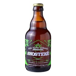 Photographie d'une bouteille de bière Brasserie Du Pays Flamand Anosteke Blonde 8 33cl Crd