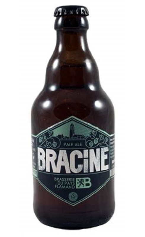 Photographie d'une bouteille de bière Brasserie Du Pays Flamand Bracine Paleale Blonde 6 33cl Crd