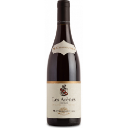Photographie d'une bouteille de vin rouge Chapoutier Les Arenes 2016 Cornas Rge 75 Cl Crd