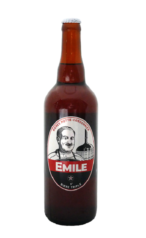Photographie d'une bouteille de bière Brasseries Motte-Cordonnier La Emile 9 Triple 75cl Crd